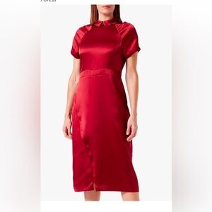 Making the Cut burgundy satin dress size 5X NWOT